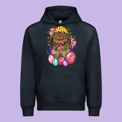 Rabbit And Carrot Easter Urban Hoodie Designed By Bundleandbundleshop