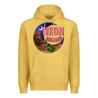 Antique Gold neon moon Premium Hoodie - NancyCooperArtShop