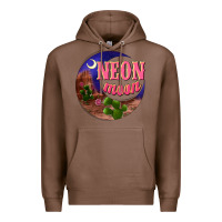 Chestnut neon moon Premium Hoodie - NancyCooperArtShop