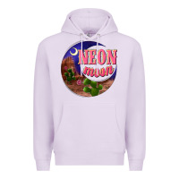 Lilac neon moon Premium Hoodie - NancyCooperArtShop