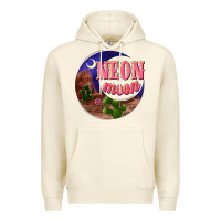 Sandshell neon moon Premium Hoodie - NancyCooperArtShop