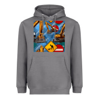 Storm excavator seamless pattern Heavyweight Hoodie - BundleAndBundleShop