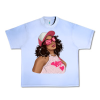 Grape Ice pink sunglasses afro black girl Urban Heavy Tee - texasbilliewilder