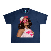 Navy pink sunglasses afro black girl Urban Heavy Tee - texasbilliewilder