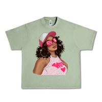 Oil Green pink sunglasses afro black girl Urban Heavy Tee - texasbilliewilder