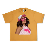 Peanut Butter pink sunglasses afro black girl Urban Heavy Tee - texasbilliewilder