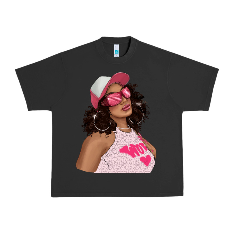 Pink Sunglasses Afro Black Girl Urban Heavy Tee by texasbilliewilder | Teevron