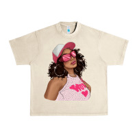 Sandshell pink sunglasses afro black girl Urban Heavy Tee - texasbilliewilder