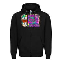 Black iced coffee sarcasm Zipper Hoodie - RacoonDesign