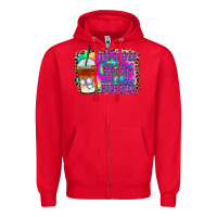 Red iced coffee sarcasm Zipper Hoodie - RacoonDesign
