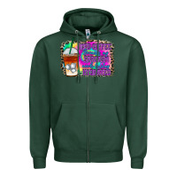 Sports Green iced coffee sarcasm Zipper Hoodie - RacoonDesign