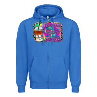 True Royal iced coffee sarcasm Zipper Hoodie - RacoonDesign