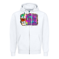 White iced coffee sarcasm Zipper Hoodie - RacoonDesign