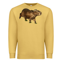 Antique Gold Capybara Premium Sweatshirt - LillyAllenDesigns