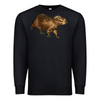 Black Capybara Premium Sweatshirt - LillyAllenDesigns