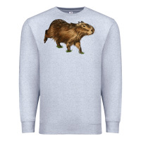 Heather Grey Capybara Premium Sweatshirt - LillyAllenDesigns