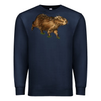 Navy Capybara Premium Sweatshirt - LillyAllenDesigns