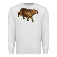 Oatmeal Heather Capybara Premium Sweatshirt - LillyAllenDesigns