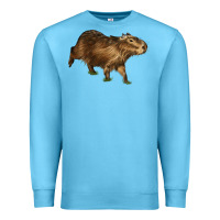 Ocean Blue Capybara Premium Sweatshirt - LillyAllenDesigns