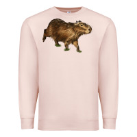 Pale Pink Capybara Premium Sweatshirt - LillyAllenDesigns