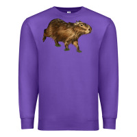 Purple Capybara Premium Sweatshirt - LillyAllenDesigns