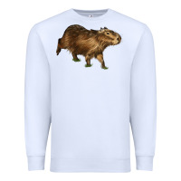 White Capybara Premium Sweatshirt - LillyAllenDesigns