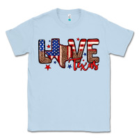Dusty Blue Love Texas Classic Tee - Neo Western