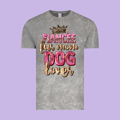 Fiancée Fur Mom Dog Lover Vintage Tee Designed By Zillion Design Studio