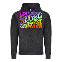 Vintage Black leopard background rainbow 3200x2400 Vintage Hoodie - AdoDesignShop