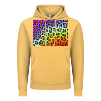 Vintage Mustard leopard background rainbow 3200x2400 Vintage Hoodie - AdoDesignShop