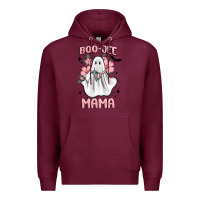 Burgundy boo jee mama Premium Hoodie - MaliasSmallBusiness