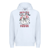 White boo jee mama Premium Hoodie - MaliasSmallBusiness