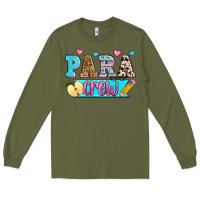 Army Green para crew Long Sleeve Tee - Zillion Design Studio
