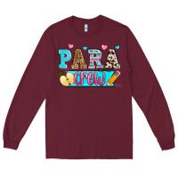 Burgundy para crew Long Sleeve Tee - Zillion Design Studio