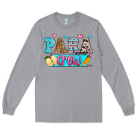 Heather Grey para crew Long Sleeve Tee - Zillion Design Studio