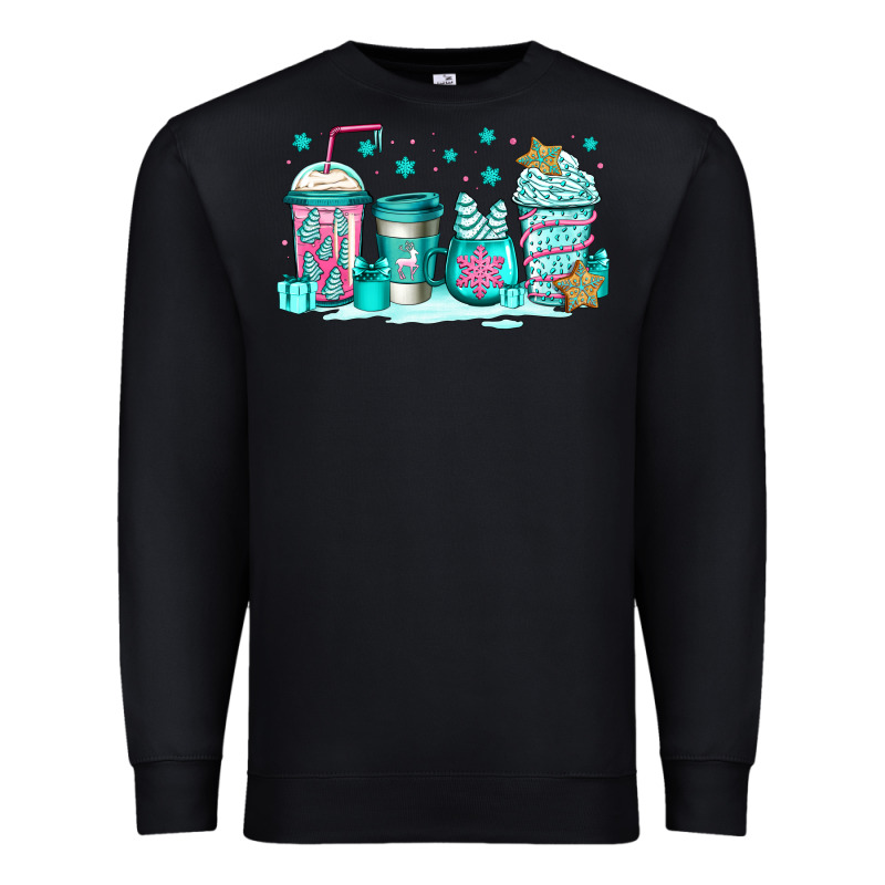 Winter Christmas Tree Cakes Coffee Premium Sweatshirt by Jasminsmagicworld | Teevron