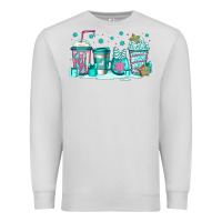 Dove Grey winter Christmas tree cakes coffee Premium Sweatshirt - Jasminsmagicworld