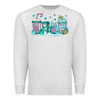 Oatmeal Heather winter Christmas tree cakes coffee Premium Sweatshirt - Jasminsmagicworld