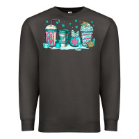 Smoke winter Christmas tree cakes coffee Premium Sweatshirt - Jasminsmagicworld