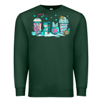 Sports Green winter Christmas tree cakes coffee Premium Sweatshirt - Jasminsmagicworld