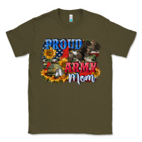 Army Green Proud army mom 4th of july Classic Tee - CowGirlArtShop