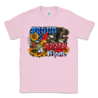 Bubblegum Pink Proud army mom 4th of july Classic Tee - CowGirlArtShop