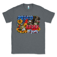 Charcoal Heather Proud army mom 4th of july Classic Tee - CowGirlArtShop