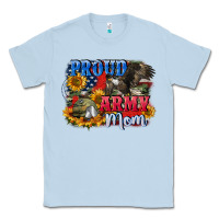 Dusty Blue Proud army mom 4th of july Classic Tee - CowGirlArtShop