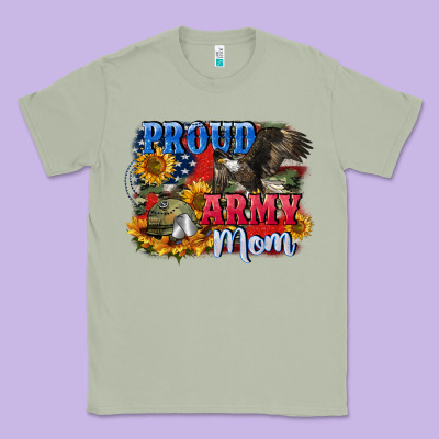 Proud Army Mom 4th Of July Classic Tee Designed By Cowgirlartshop