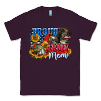 Plum Proud army mom 4th of july Classic Tee - CowGirlArtShop