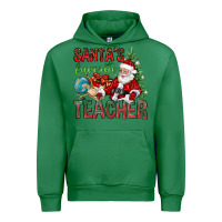 Emerald Santa's Favorite Teacher Urban Hoodie - BundleAndBundleShop
