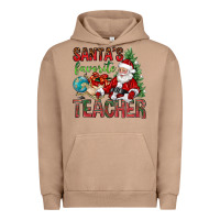 Pigment Burro Santa's Favorite Teacher Urban Hoodie - BundleAndBundleShop