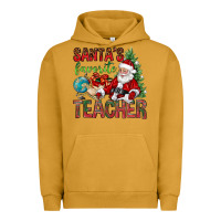 Pigment Peanut Butter Santa's Favorite Teacher Urban Hoodie - BundleAndBundleShop