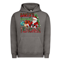 Pigment Tornado Santa's Favorite Teacher Urban Hoodie - BundleAndBundleShop